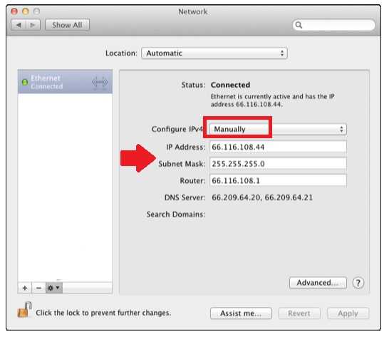 local area network lan settings in Mac tab