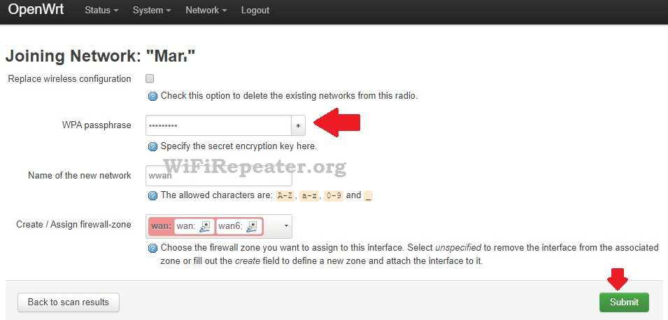 Set up wifi openwrt