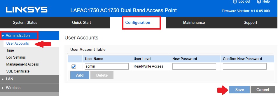 lacie network assistant reset password