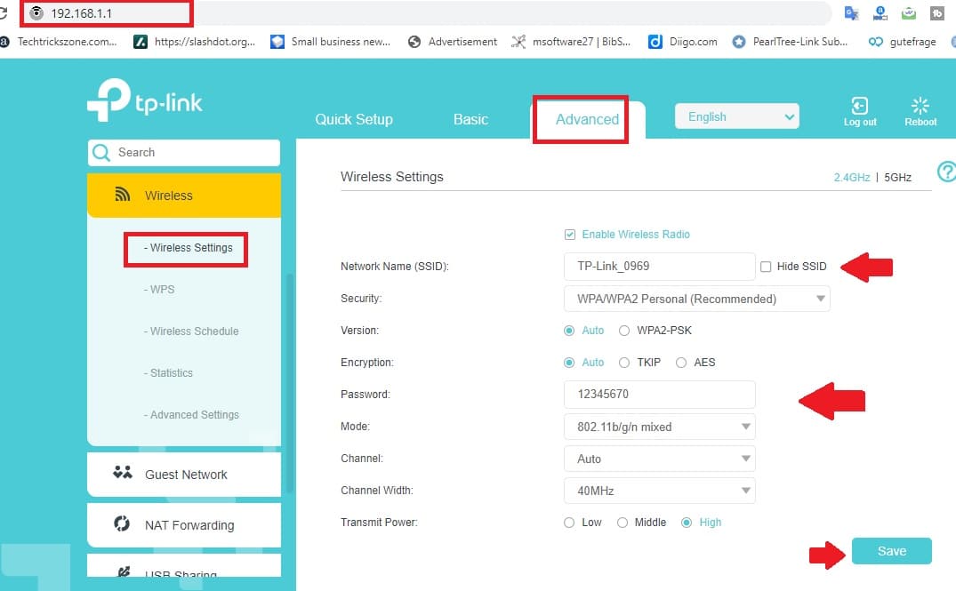 tp link router login