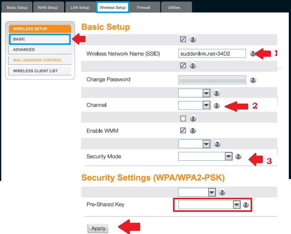 how to find your wifi password for suddenlink