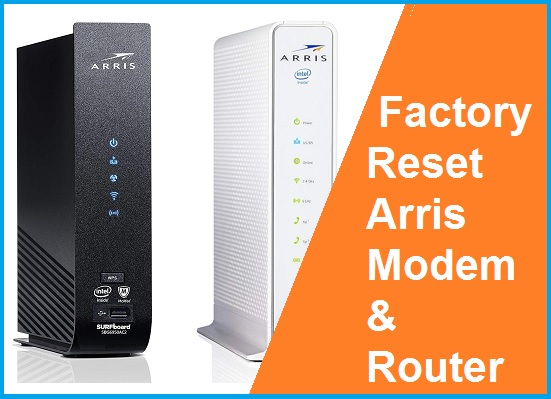 Arris router reset