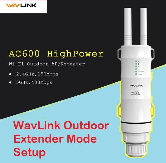 Wavlink AC600 Outdoor Wifi Extender setup