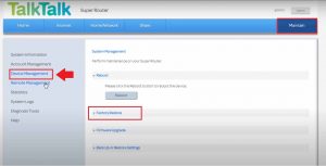 How to Reset TalkTalk Router