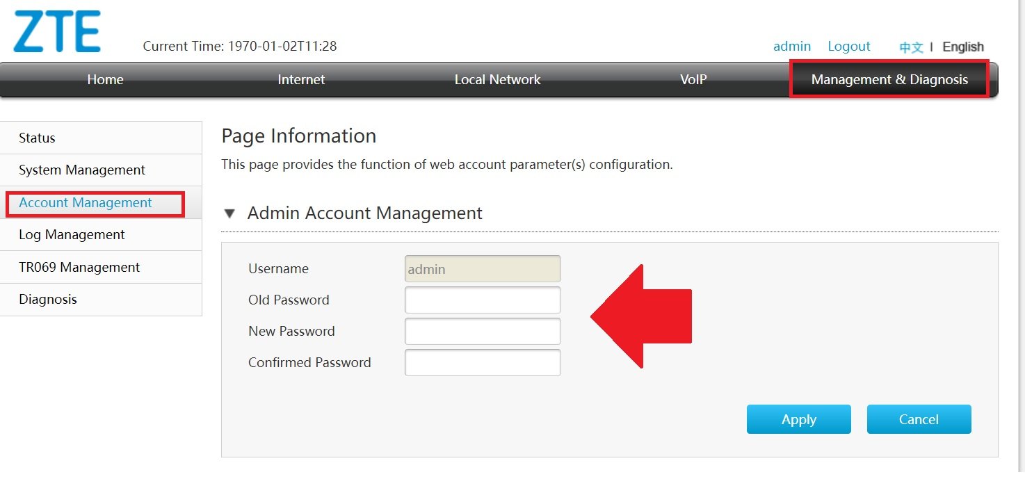 airtel xstream login password change