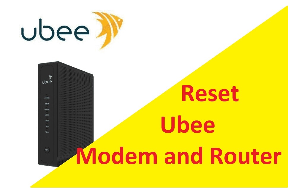 How to hard reset ubee cable modem