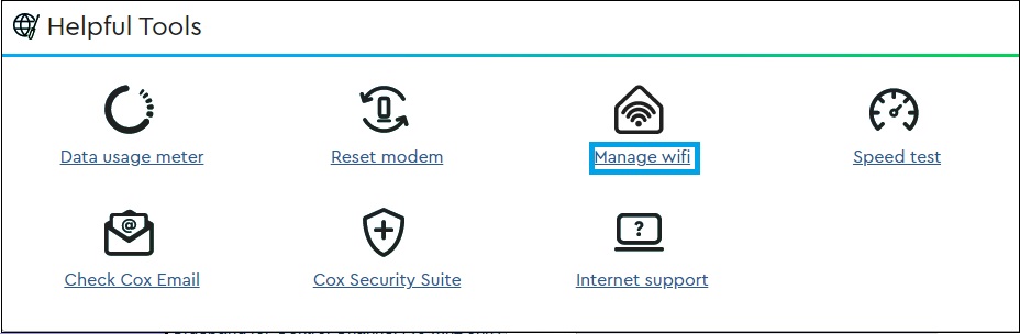 cox Change the Wireless SSID and Password