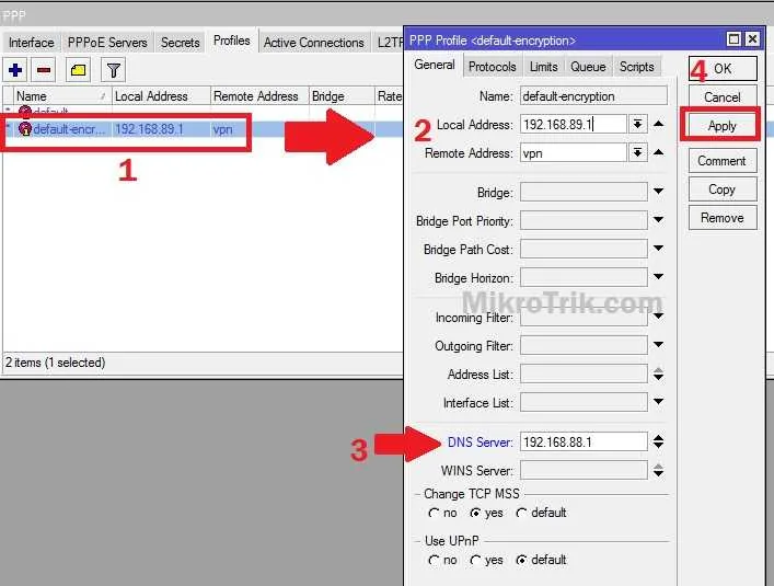 MikroTik L2TP VPN Setup 