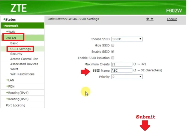 How to change the ZTE LTE Device SSID and WiFi password 