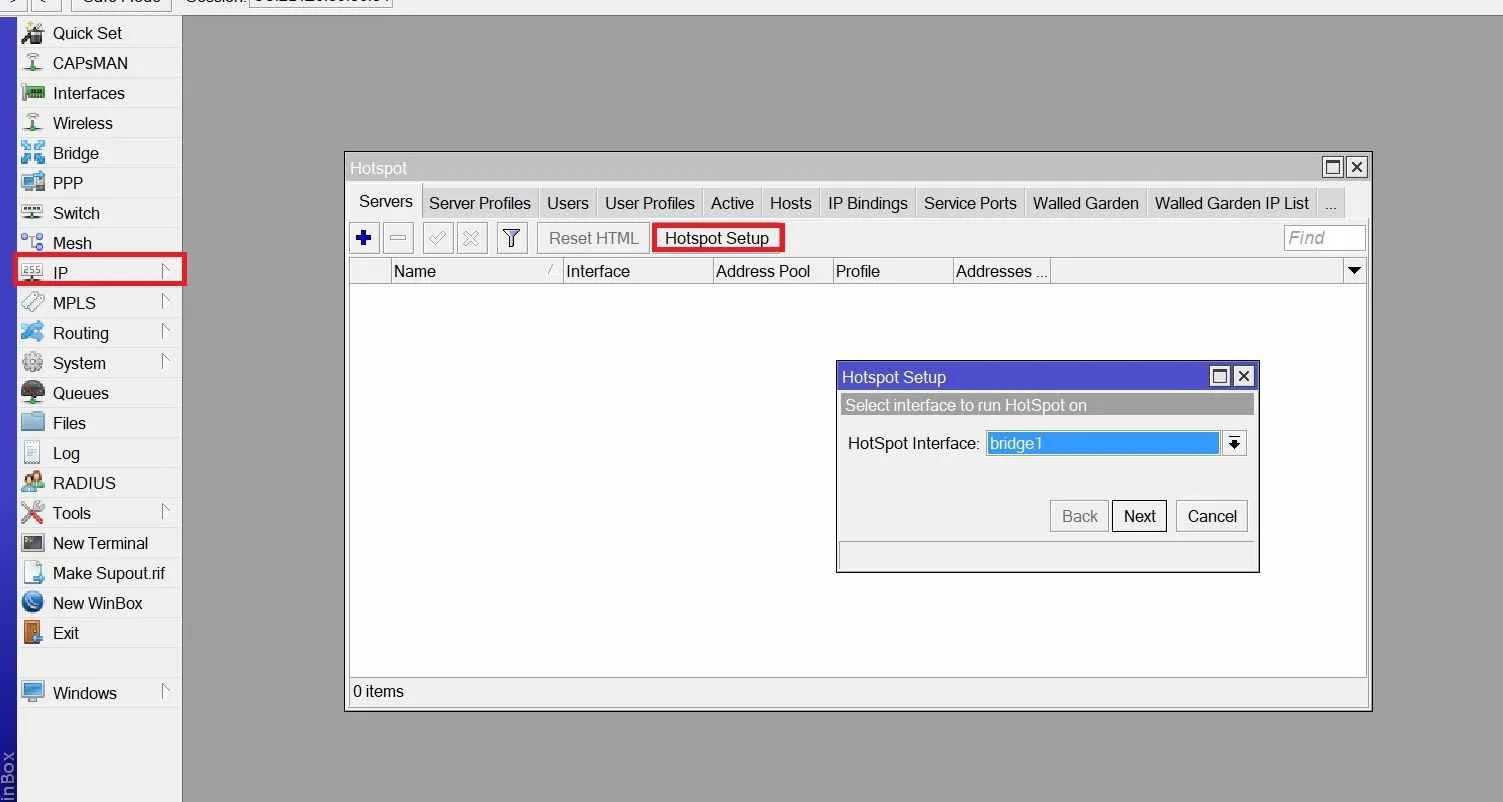 how to setup hotspot in mikrotik rb750